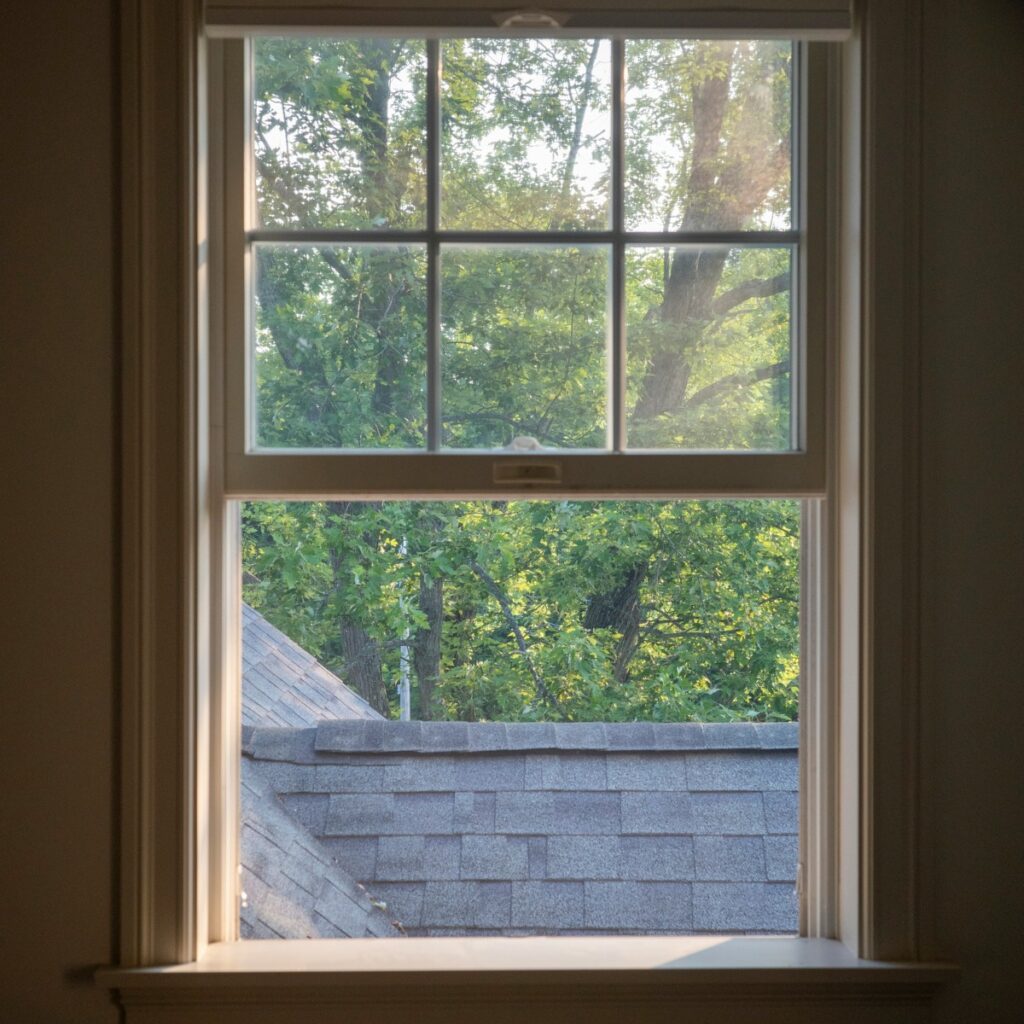 Reliable window replacement in Charleston, SC featuring a newly installed residential double-hung window